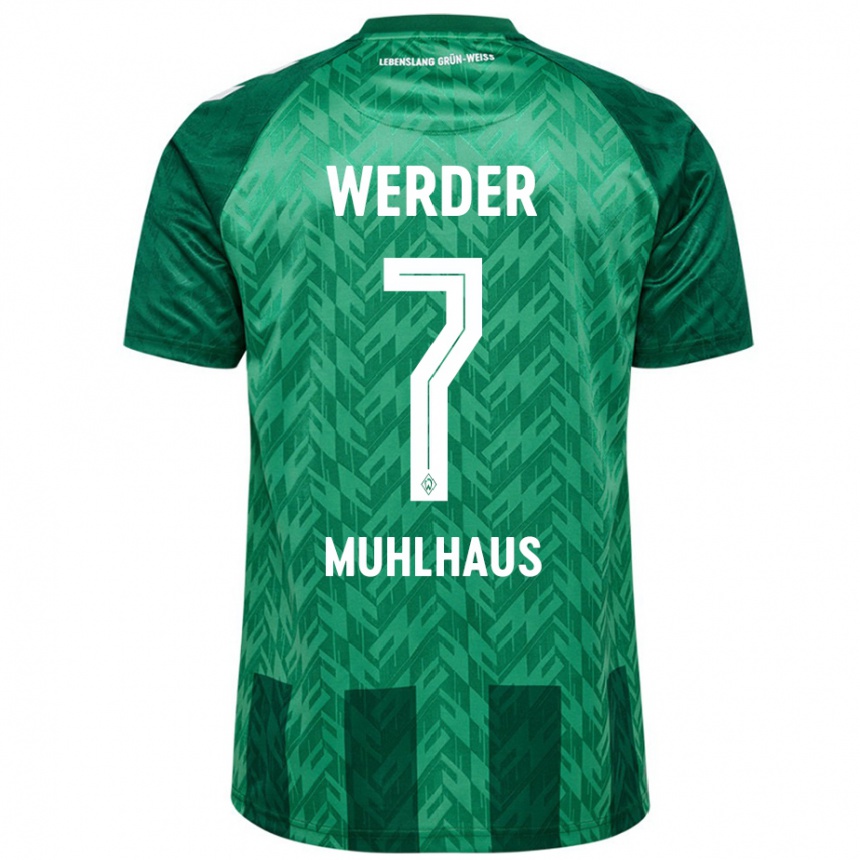 Niño Fútbol Camiseta Larissa Mühlhaus #7 Verde 1ª Equipación 2024/25 México