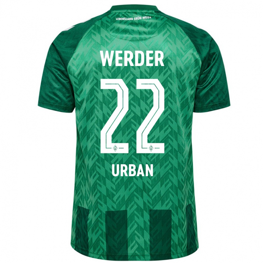 Niño Fútbol Camiseta Linus Urban #22 Verde 1ª Equipación 2024/25 México