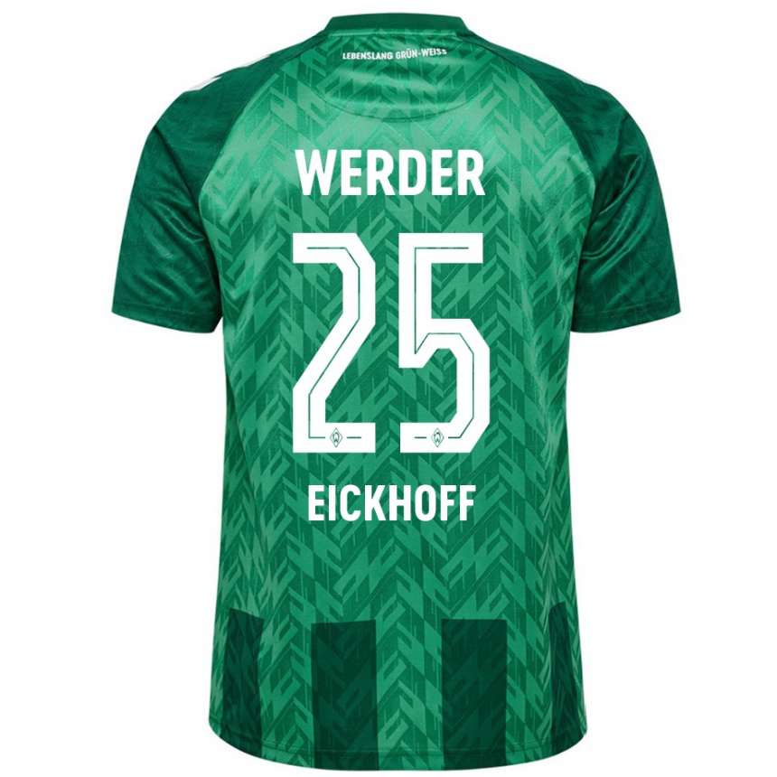 Niño Fútbol Camiseta Mika Eickhoff #25 Verde 1ª Equipación 2024/25 México