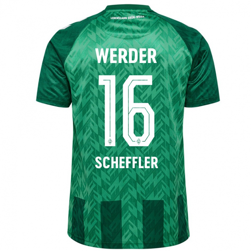 Niño Fútbol Camiseta Ian Scheffler #16 Verde 1ª Equipación 2024/25 México