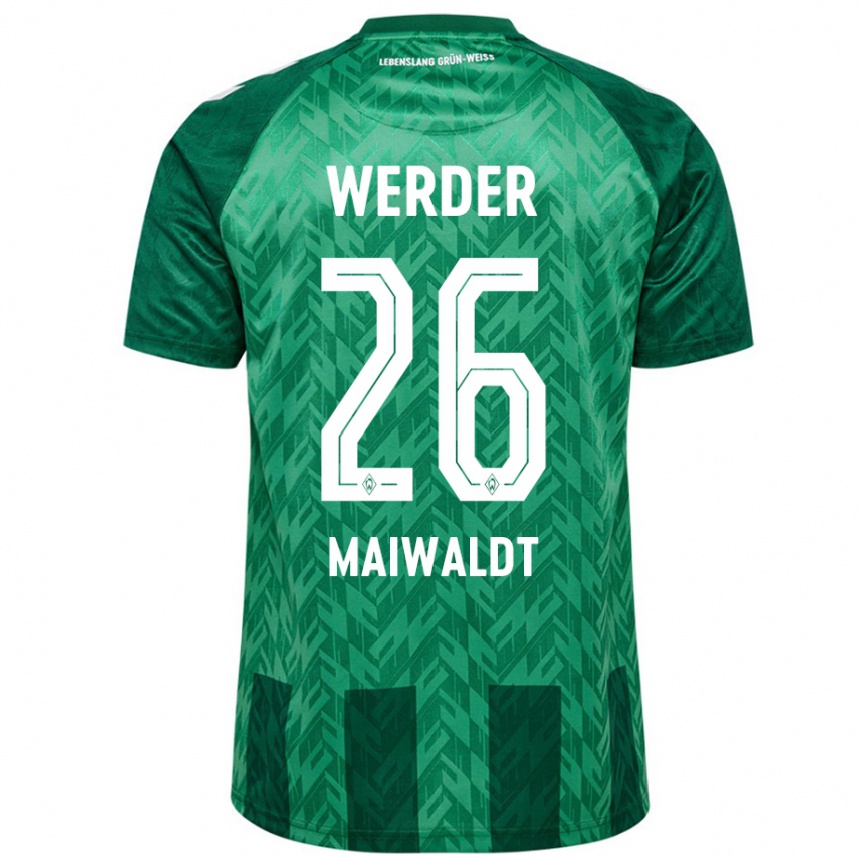 Niño Fútbol Camiseta Julius Maiwaldt #26 Verde 1ª Equipación 2024/25 México