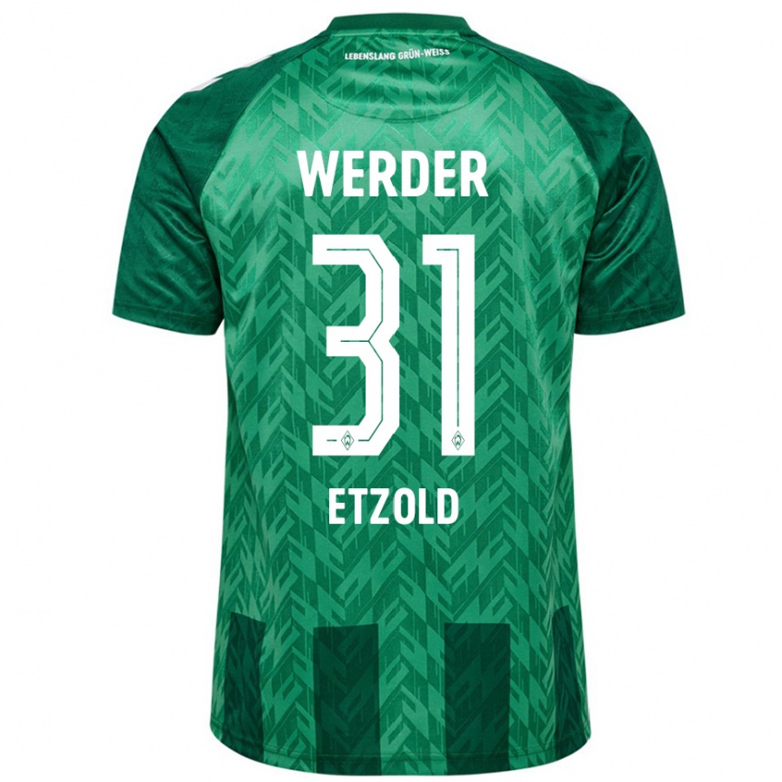 Niño Fútbol Camiseta Hannah Etzold #31 Verde 1ª Equipación 2024/25 México