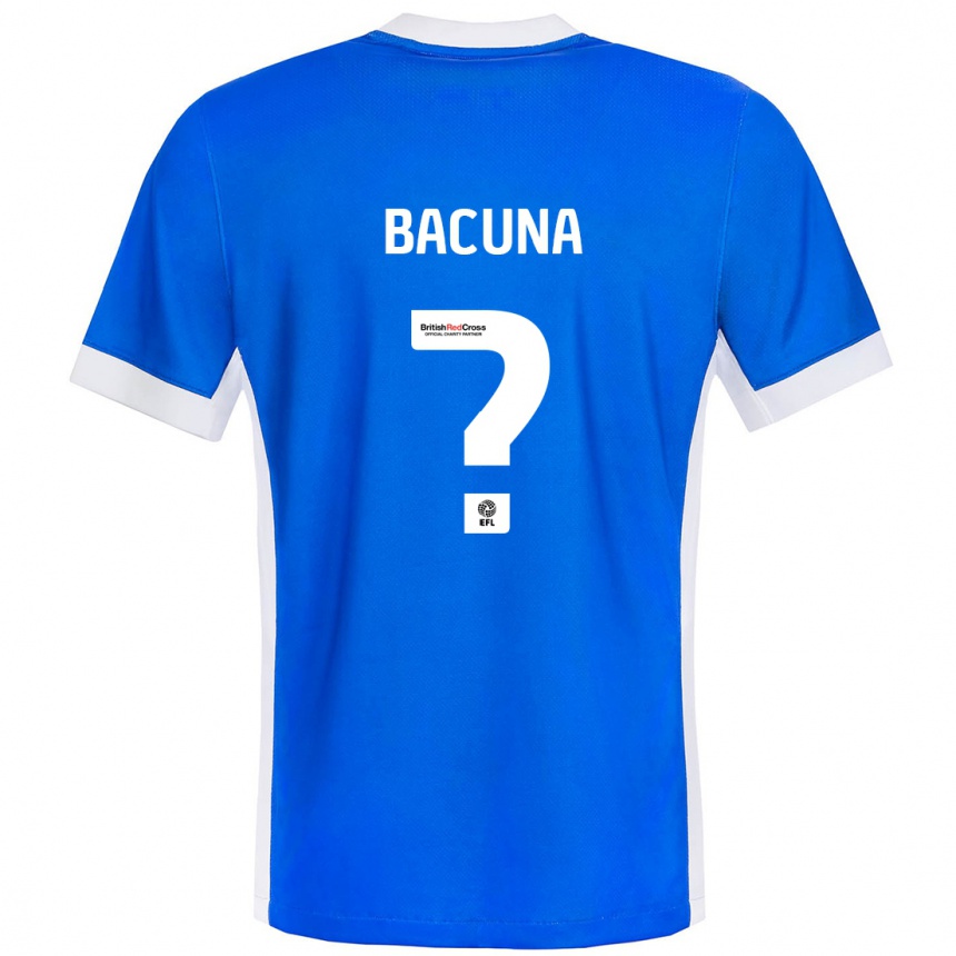 Niño Fútbol Camiseta Juninho Bacuna #0 Azul Blanco 1ª Equipación 2024/25 México