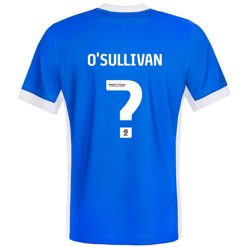 Niño Fútbol Camiseta William O'sullivan #0 Azul Blanco 1ª Equipación 2024/25 México