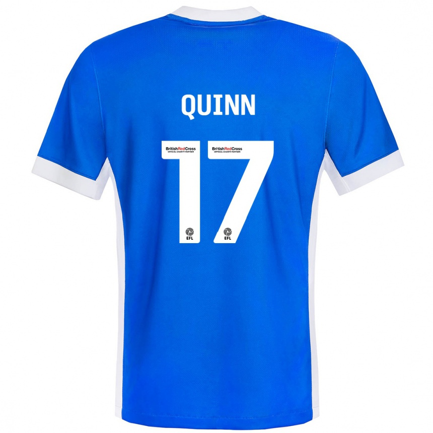 Niño Fútbol Camiseta Lucy Quinn #17 Azul Blanco 1ª Equipación 2024/25 México