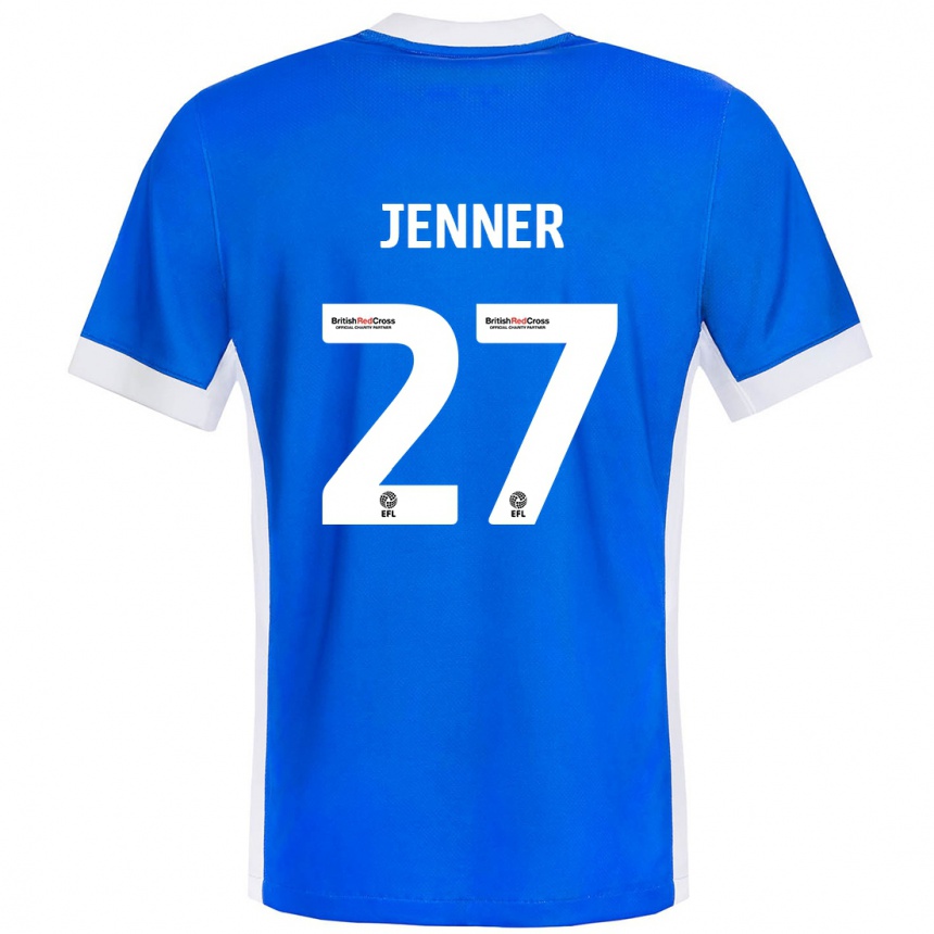 Niño Fútbol Camiseta Abbi Jenner #27 Azul Blanco 1ª Equipación 2024/25 México