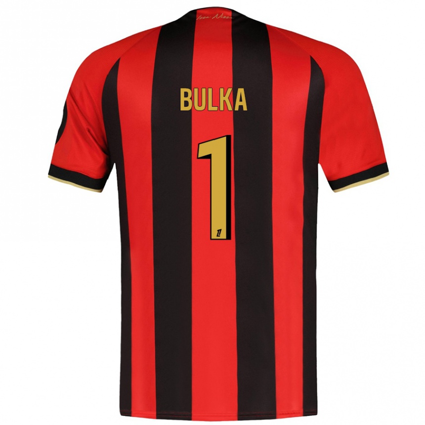 Niño Fútbol Camiseta Marcin Bulka #1 Rojo Negro 1ª Equipación 2024/25 México