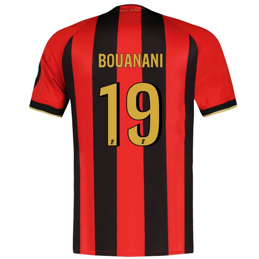 Niño Fútbol Camiseta Badredine Bouanani #19 Rojo Negro 1ª Equipación 2024/25 México