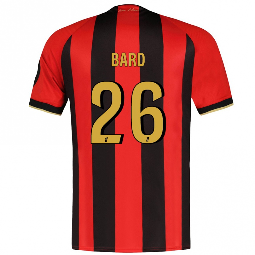 Niño Fútbol Camiseta Melvin Bard #26 Rojo Negro 1ª Equipación 2024/25 México