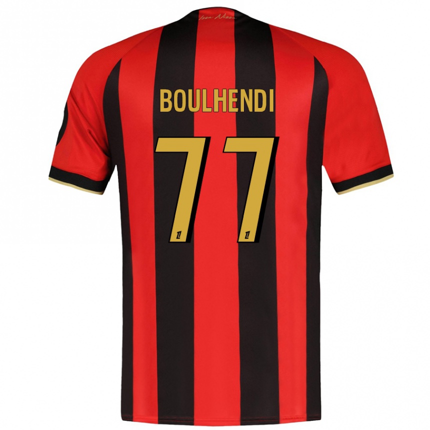 Niño Fútbol Camiseta Teddy Boulhendi #77 Rojo Negro 1ª Equipación 2024/25 México