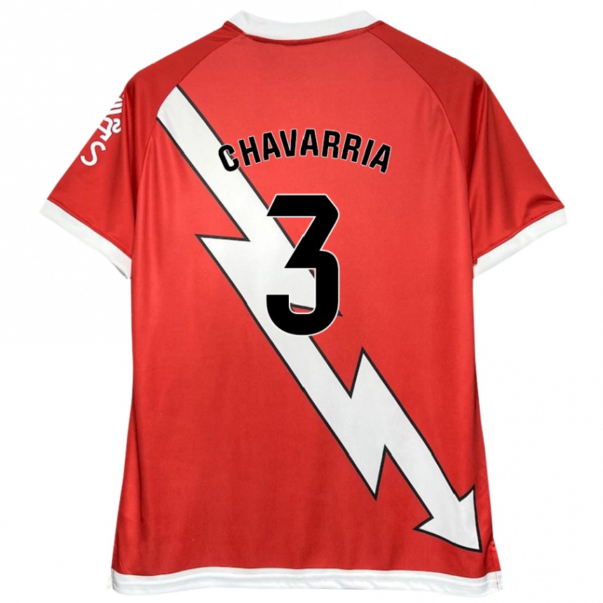 Niño Fútbol Camiseta Pep Chavarría #3 Blanco Rojo 1ª Equipación 2024/25 México