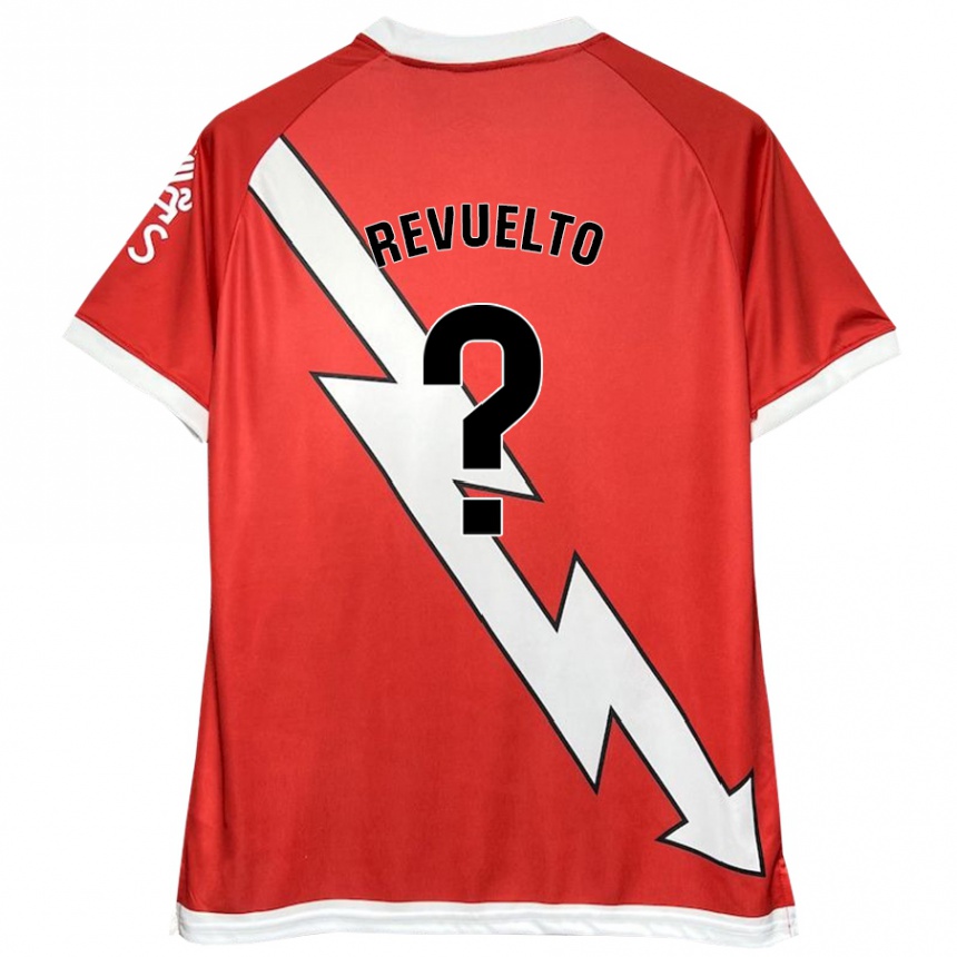 Niño Fútbol Camiseta Víctor Revuelto #0 Blanco Rojo 1ª Equipación 2024/25 México