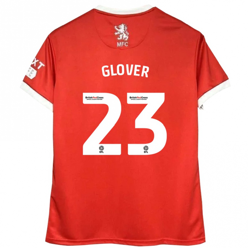 Niño Fútbol Camiseta Tom Glover #23 Rojo Blanco 1ª Equipación 2024/25 México