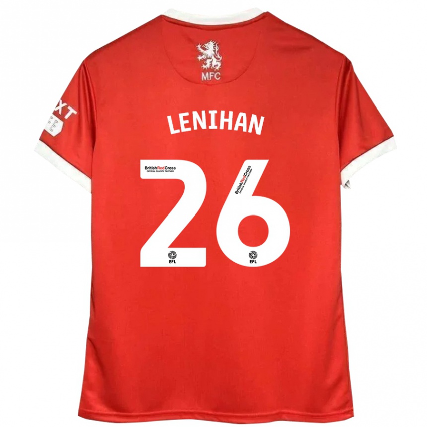 Niño Fútbol Camiseta Darragh Lenihan #26 Rojo Blanco 1ª Equipación 2024/25 México