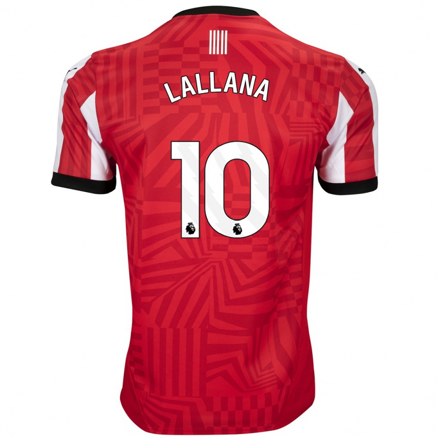 Niño Fútbol Camiseta Adam Lallana #10 Rojo Blanco 1ª Equipación 2024/25 México