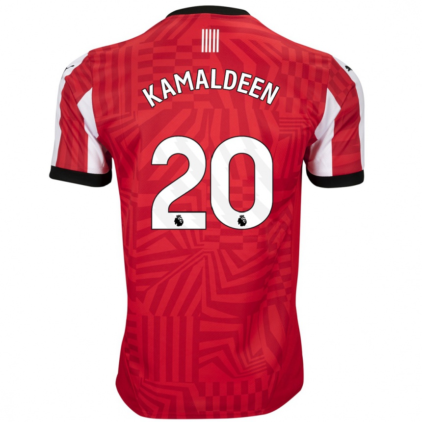 Niño Fútbol Camiseta Kamaldeen Sulemana #20 Rojo Blanco 1ª Equipación 2024/25 México