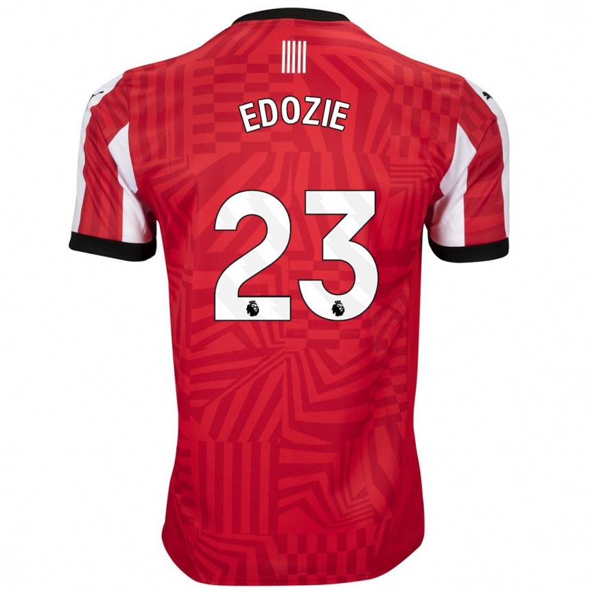 Niño Fútbol Camiseta Samuel Edozie #23 Rojo Blanco 1ª Equipación 2024/25 México