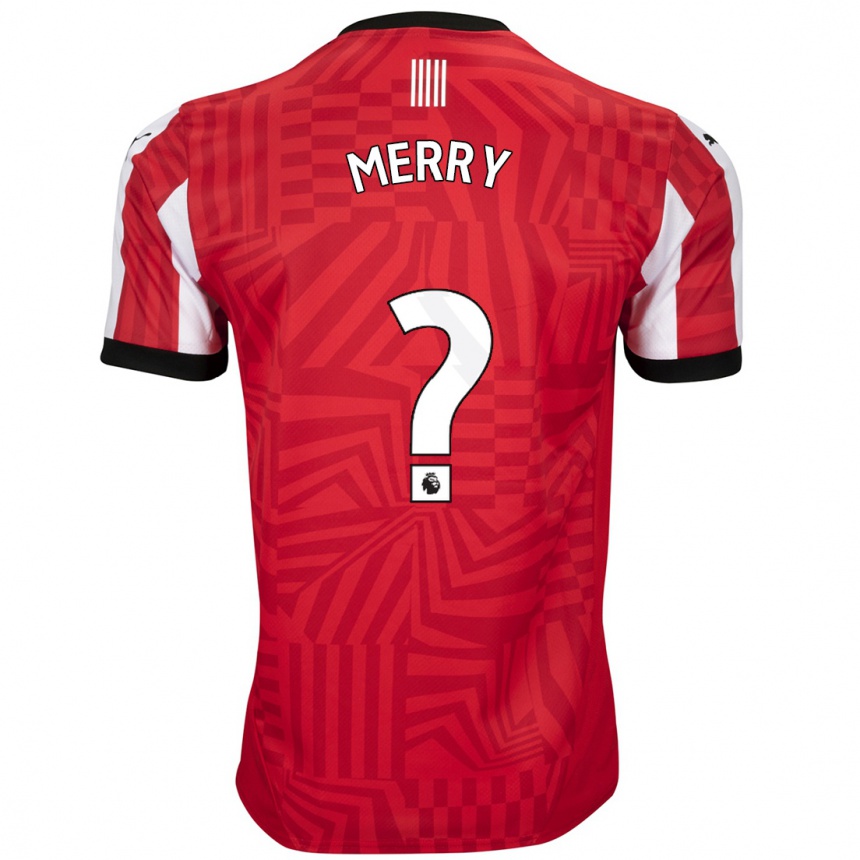 Niño Fútbol Camiseta Will Merry #0 Rojo Blanco 1ª Equipación 2024/25 México