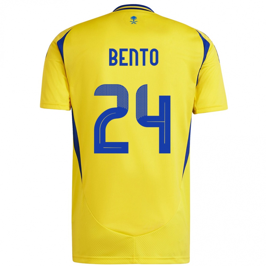 Niño Fútbol Camiseta Bento #24 Amarillo Azul 1ª Equipación 2024/25 México