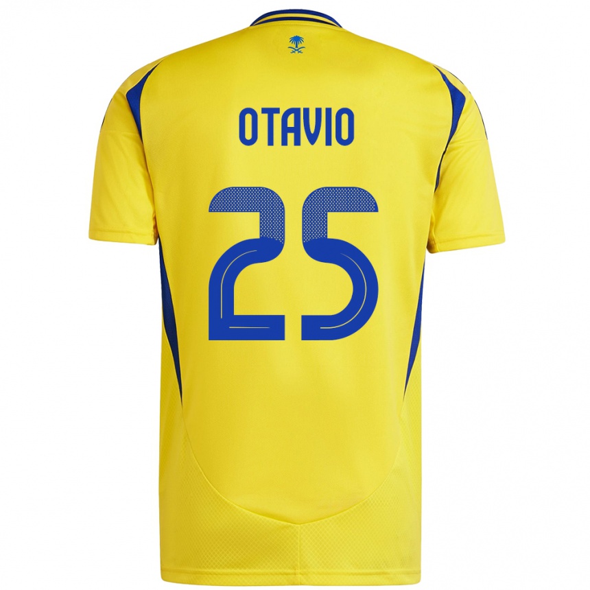 Niño Fútbol Camiseta Otavio #25 Amarillo Azul 1ª Equipación 2024/25 México