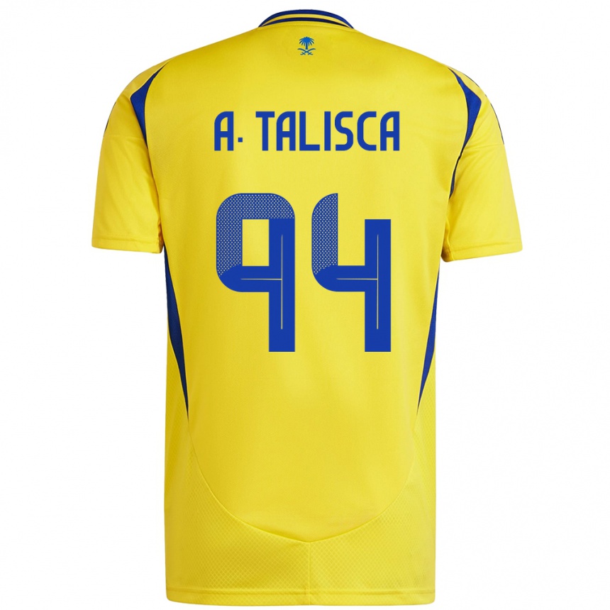 Niño Fútbol Camiseta Talisca #94 Amarillo Azul 1ª Equipación 2024/25 México