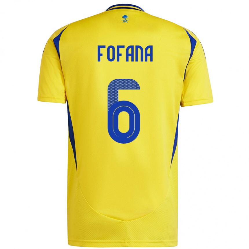 Niño Fútbol Camiseta Seko Fofana #6 Amarillo Azul 1ª Equipación 2024/25 México