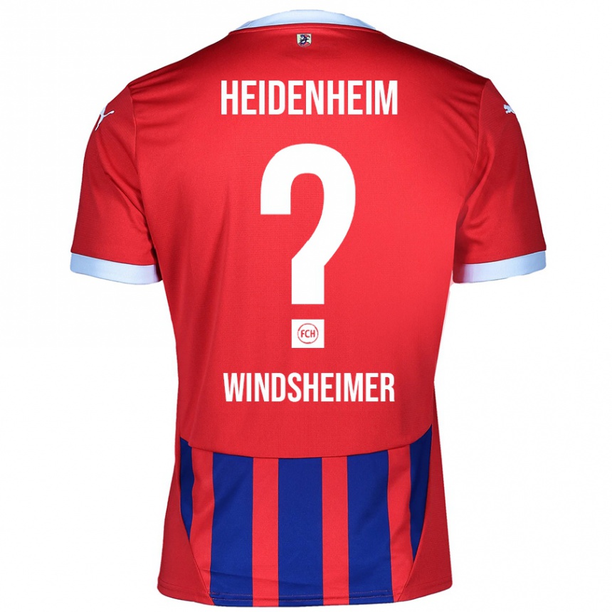 Niño Fútbol Camiseta Tim Windsheimer #0 Rojo Azul 1ª Equipación 2024/25 México