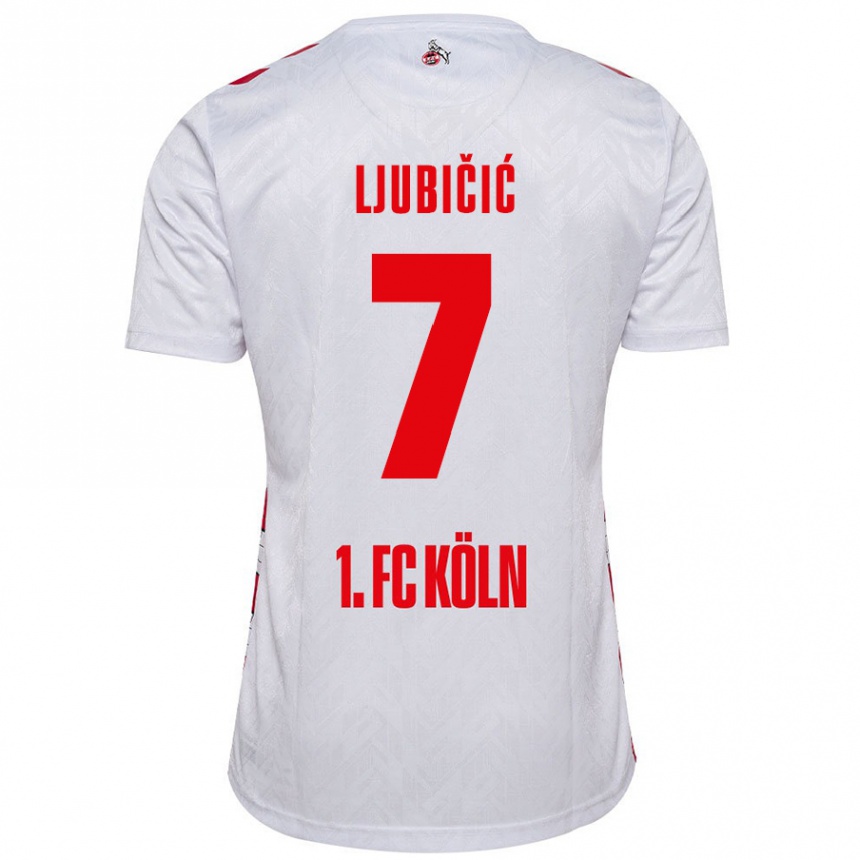 Niño Fútbol Camiseta Dejan Ljubicic #7 Blanco Rojo 1ª Equipación 2024/25 México