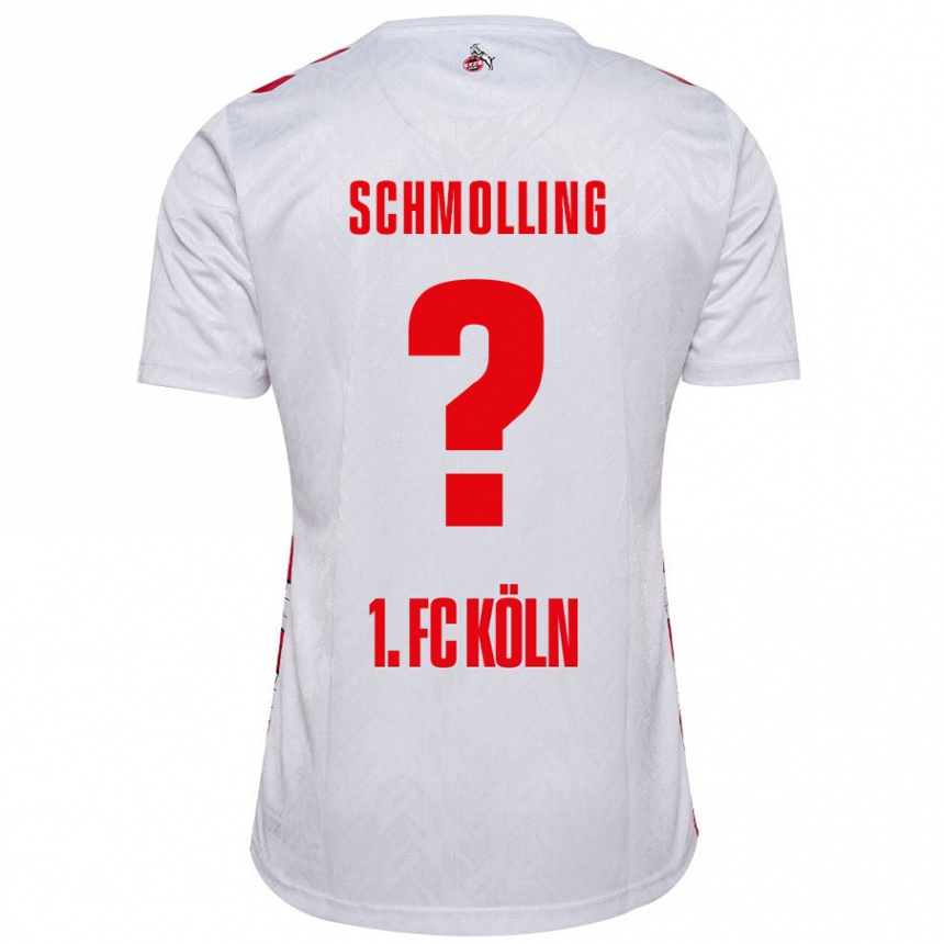 Niño Fútbol Camiseta Viktor Schmolling #0 Blanco Rojo 1ª Equipación 2024/25 México