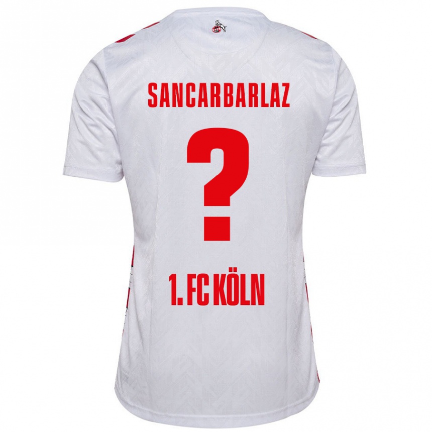 Niño Fútbol Camiseta Keyhan Sancarbarlaz #0 Blanco Rojo 1ª Equipación 2024/25 México