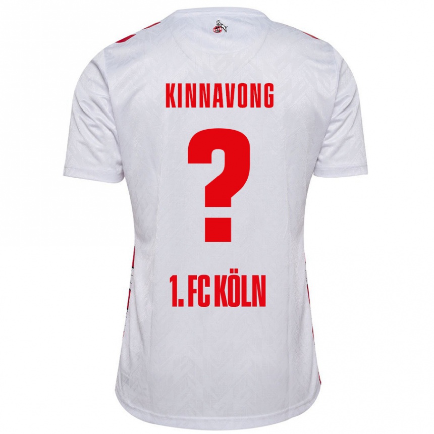 Niño Fútbol Camiseta Jordan Kinnavong #0 Blanco Rojo 1ª Equipación 2024/25 México