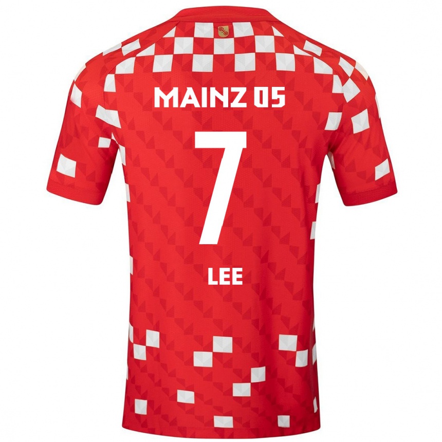 Niño Fútbol Camiseta Jae-Sung Lee #7 Blanco Rojo 1ª Equipación 2024/25 México