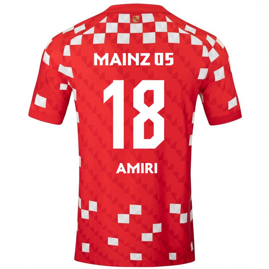 Niño Fútbol Camiseta Nadiem Amiri #18 Blanco Rojo 1ª Equipación 2024/25 México