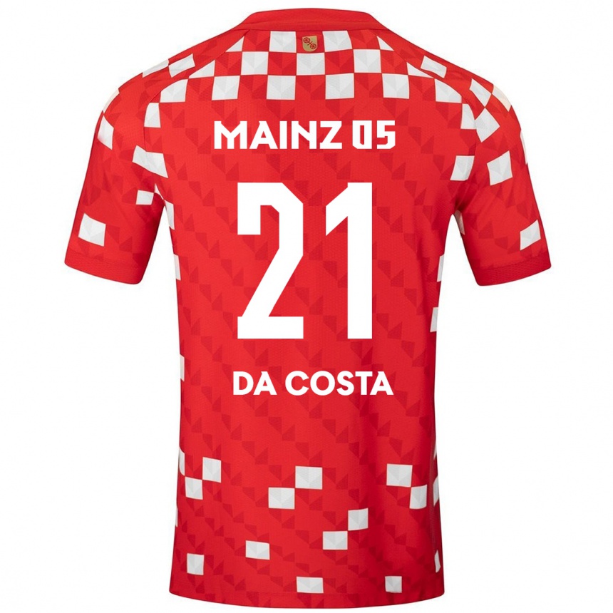 Niño Fútbol Camiseta Danny Da Costa #21 Blanco Rojo 1ª Equipación 2024/25 México