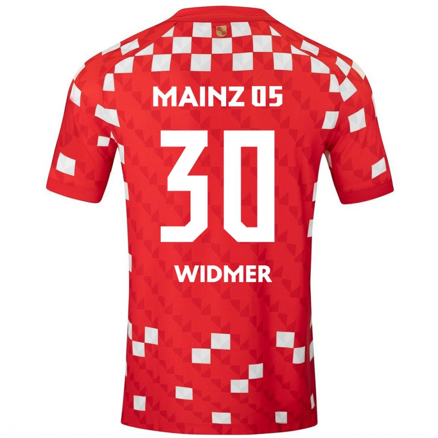 Niño Fútbol Camiseta Silvan Widmer #30 Blanco Rojo 1ª Equipación 2024/25 México