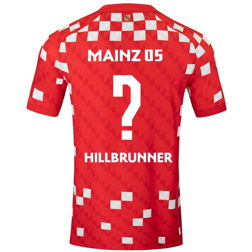 Niño Fútbol Camiseta Fynn Hillbrunner #0 Blanco Rojo 1ª Equipación 2024/25 México