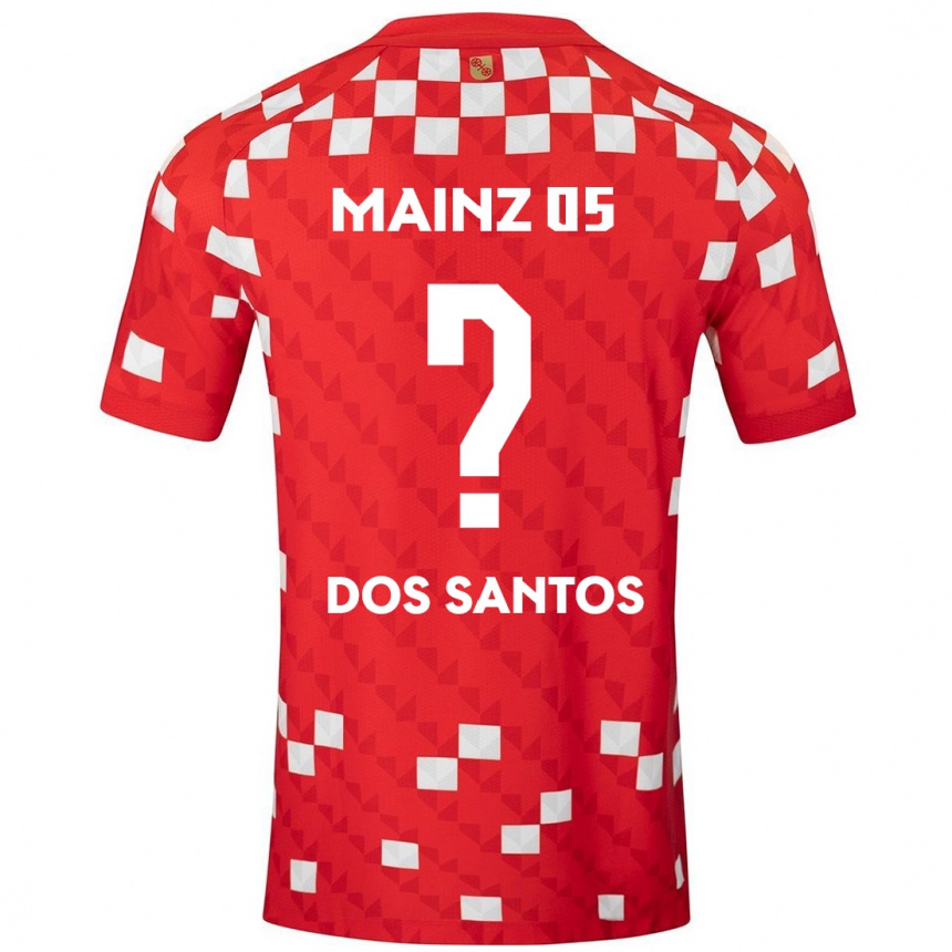 Niño Fútbol Camiseta Alexandre Tavares Dos Santos #0 Blanco Rojo 1ª Equipación 2024/25 México