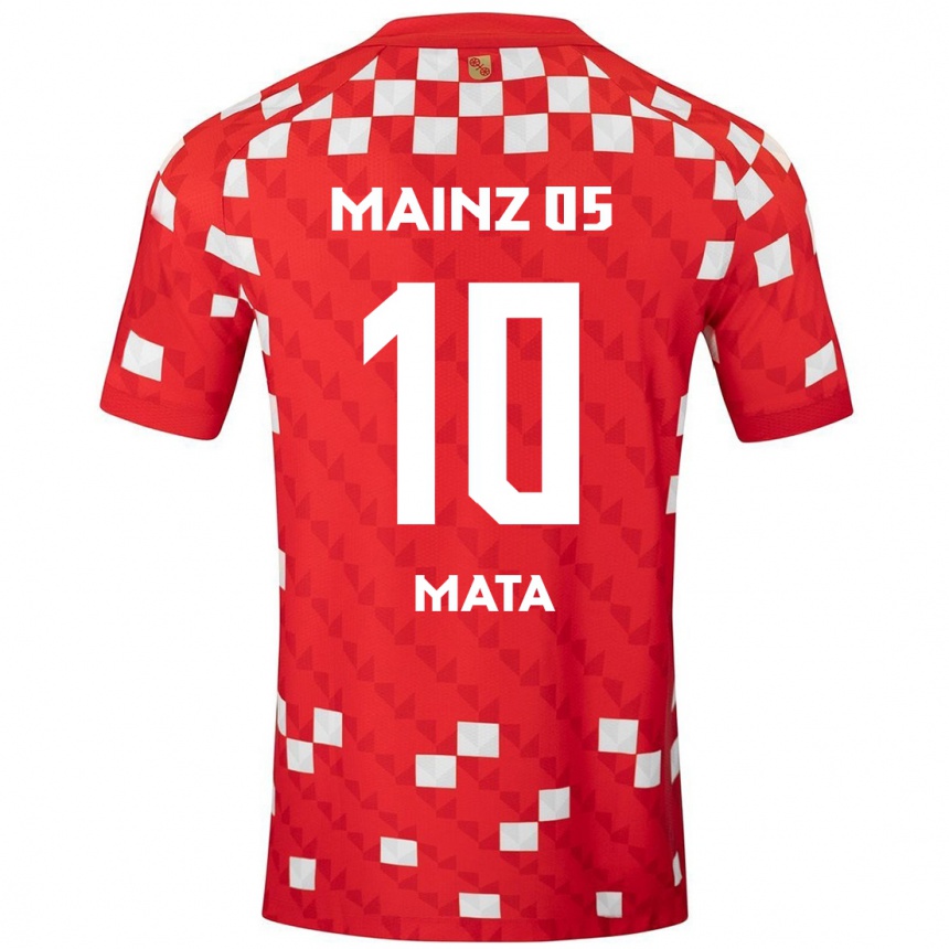 Niño Fútbol Camiseta Ken Mata #10 Blanco Rojo 1ª Equipación 2024/25 México