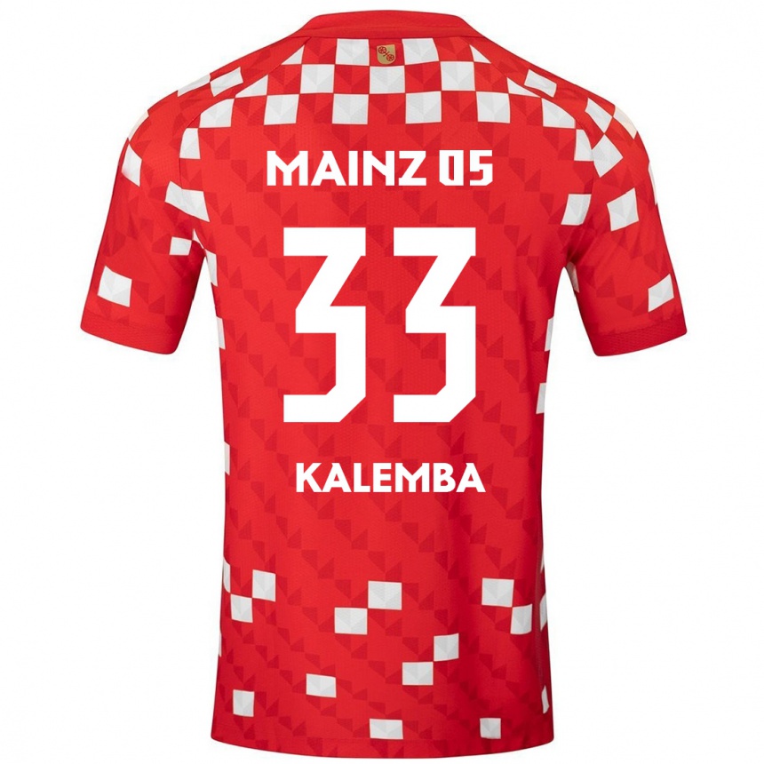 Niño Fútbol Camiseta Marcel Kalemba #33 Blanco Rojo 1ª Equipación 2024/25 México