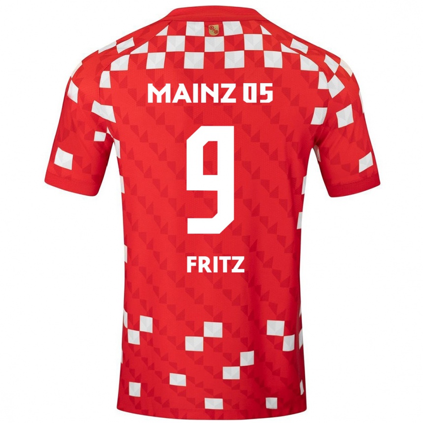 Niño Fútbol Camiseta April Fritz #9 Blanco Rojo 1ª Equipación 2024/25 México