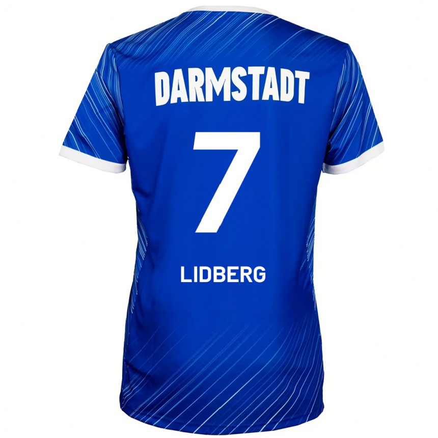 Niño Fútbol Camiseta Isac Lidberg #7 Azul Blanco 1ª Equipación 2024/25 México