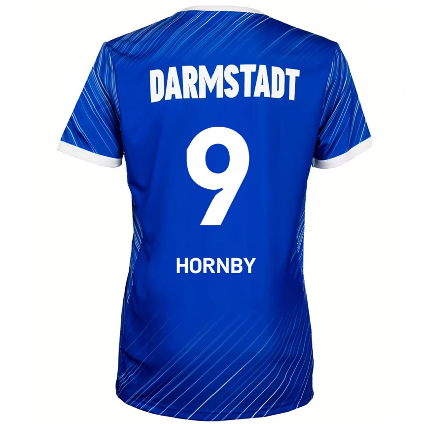 Niño Fútbol Camiseta Fraser Hornby #9 Azul Blanco 1ª Equipación 2024/25 México