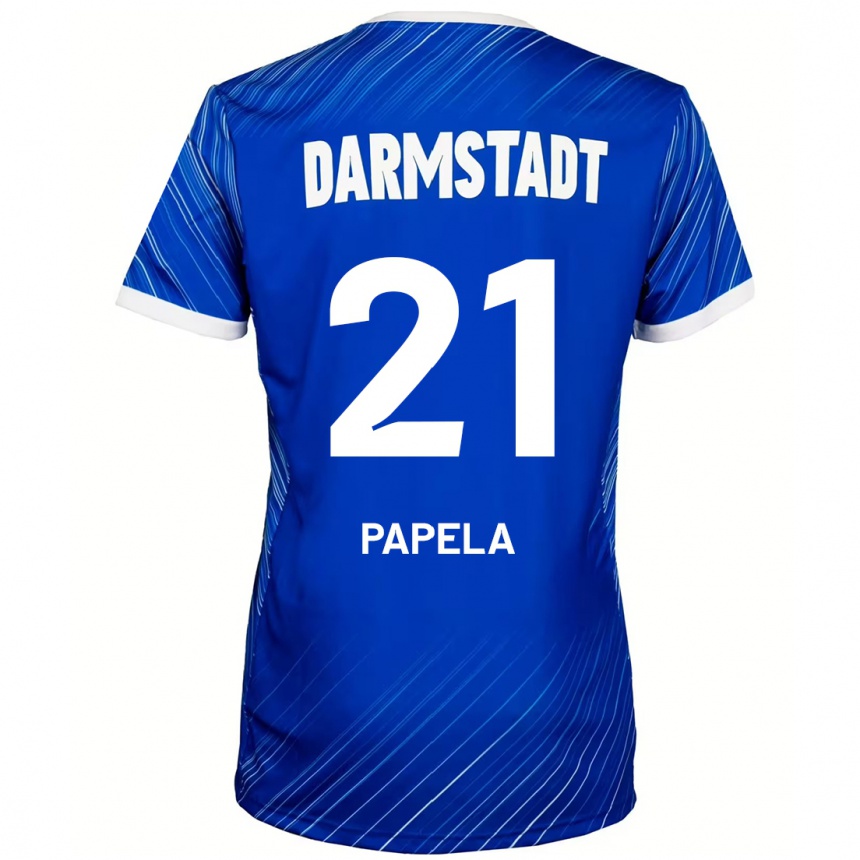 Niño Fútbol Camiseta Merveille Papela #21 Azul Blanco 1ª Equipación 2024/25 México