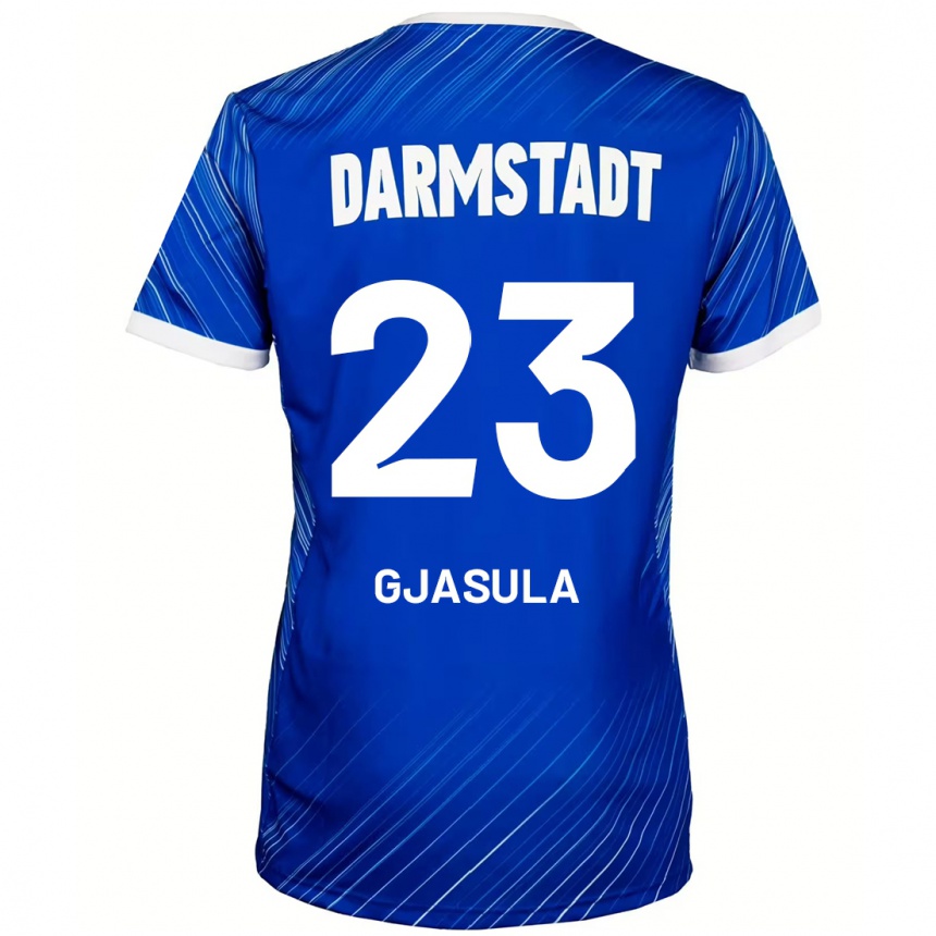 Niño Fútbol Camiseta Klaus Gjasula #23 Azul Blanco 1ª Equipación 2024/25 México