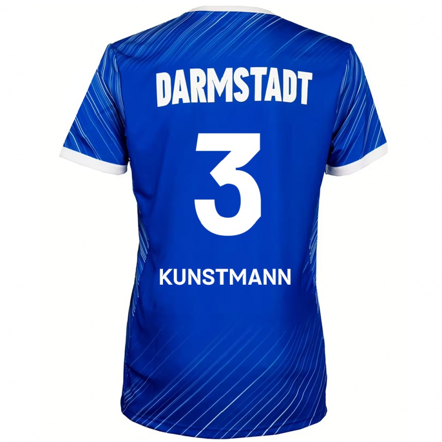 Niño Fútbol Camiseta Kelvin Kunstmann #3 Azul Blanco 1ª Equipación 2024/25 México