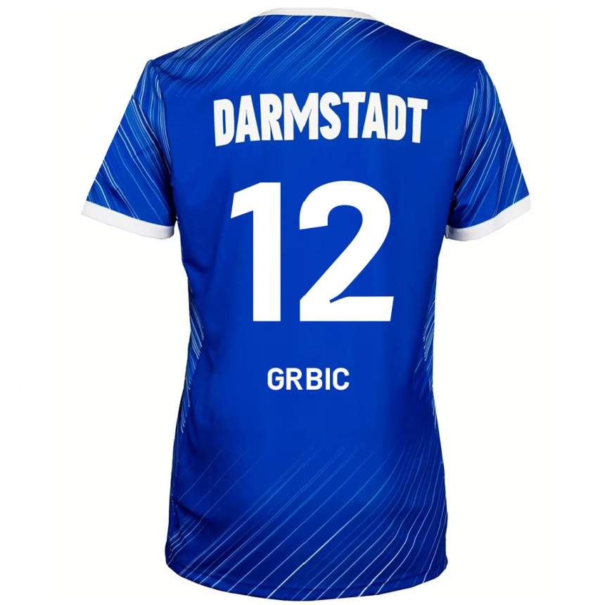 Niño Fútbol Camiseta Viktor Grbic #12 Azul Blanco 1ª Equipación 2024/25 México