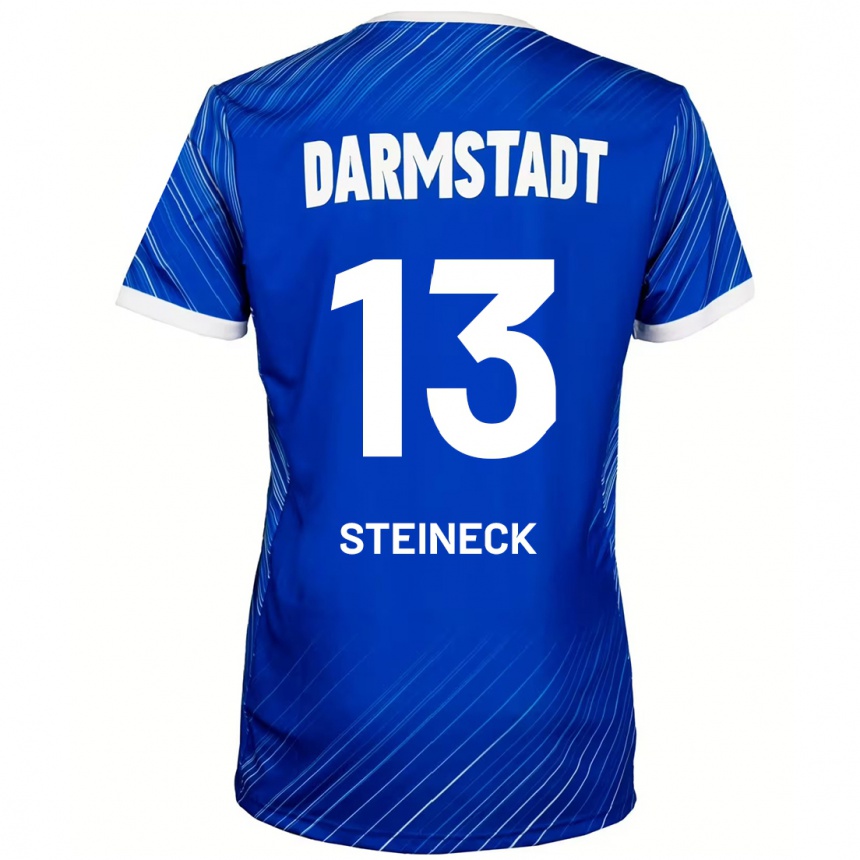 Niño Fútbol Camiseta Tom Steineck #13 Azul Blanco 1ª Equipación 2024/25 México