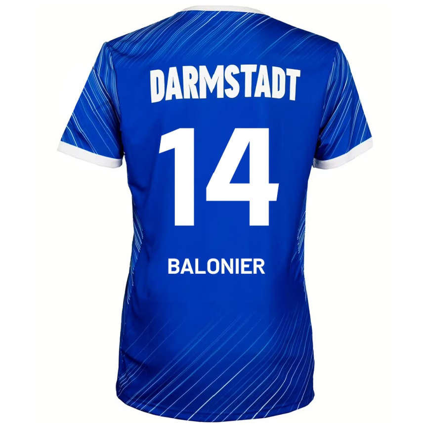 Niño Fútbol Camiseta Mike Balonier #14 Azul Blanco 1ª Equipación 2024/25 México