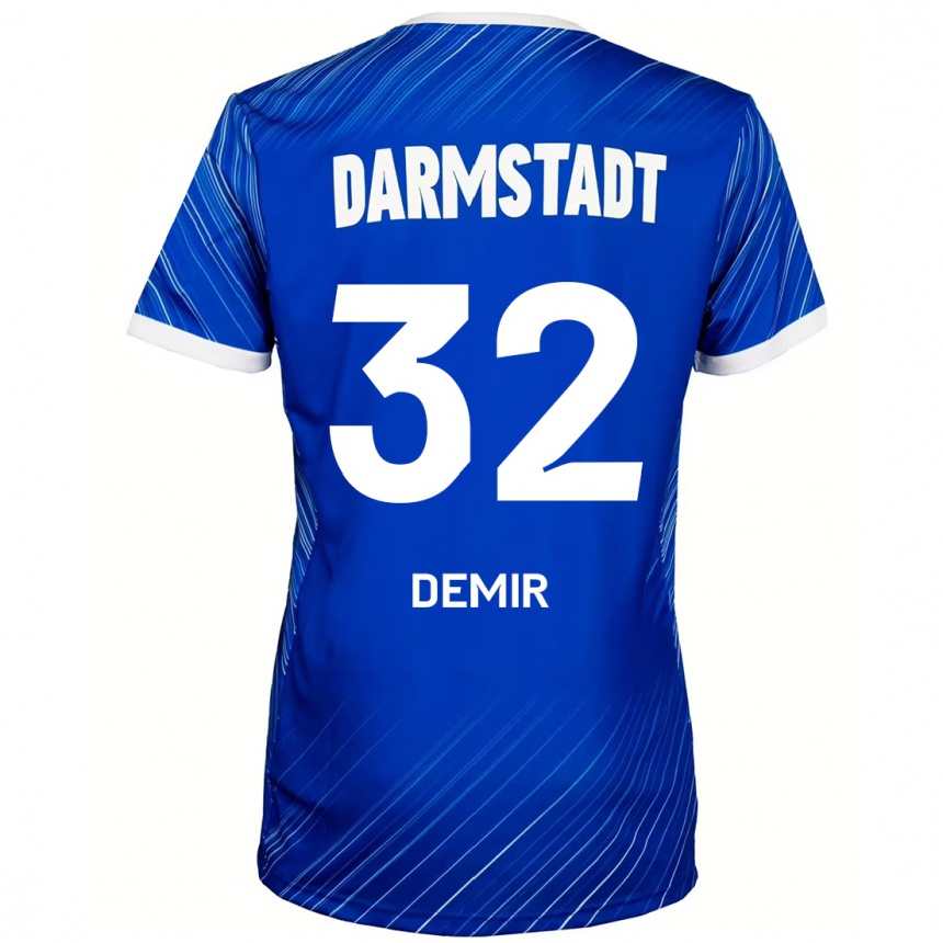 Niño Fútbol Camiseta Lean Demir #32 Azul Blanco 1ª Equipación 2024/25 México