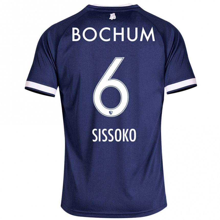 Niño Fútbol Camiseta Ibrahima Sissoko #6 Azul Oscuro 1ª Equipación 2024/25 México